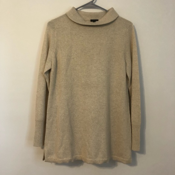 Talbots Gold Cashmere Blend Sweater Medium - Picture 1 of 7